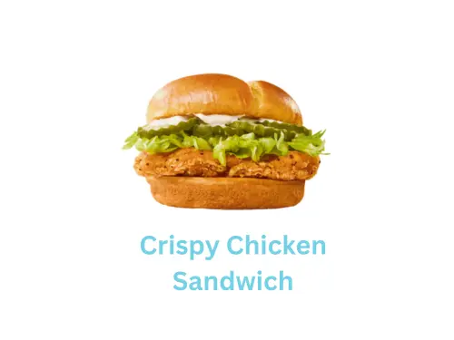 Crispy Chicken Sandwich price $5.99 contain 520 cal sonic top pick menu