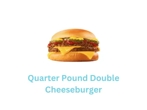 Quarter Pound Double Cheeseburger price$3.29 contain 560 cal - sonic top picks menu