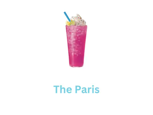 The Paris sonic drive in drink- price is $1.99 and contain 450 Cal. sonic Drinks menu top pick